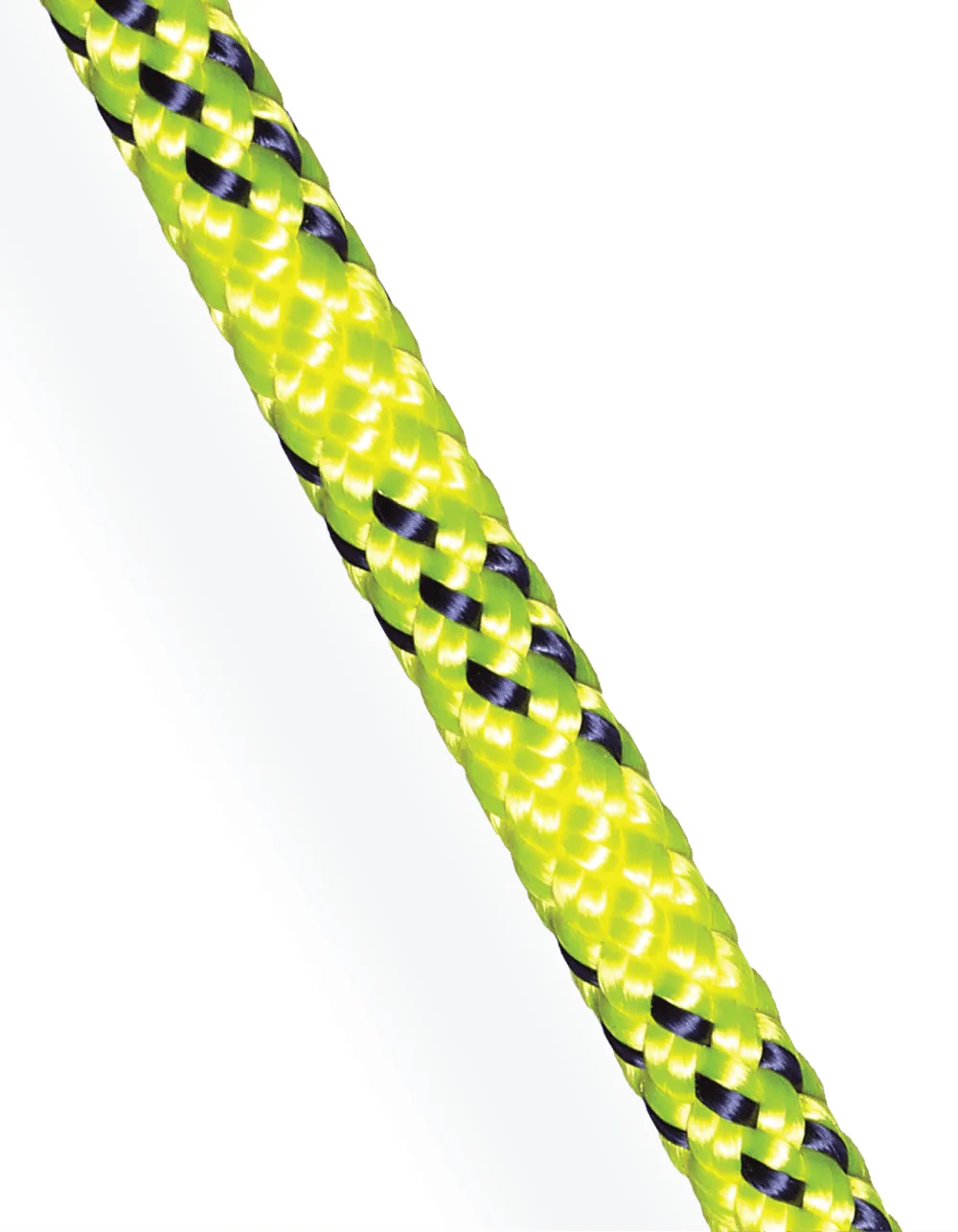 Performance neon Dinghy Dyneema rope with 32-plait polyester jacket and SK78 core for low-extension dinghy rigging
