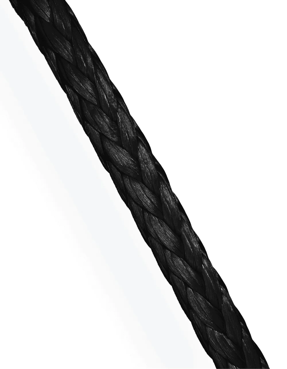 Black braided aramid insect screen cord; high-strength zero-creep line for tensioned window and door screens.